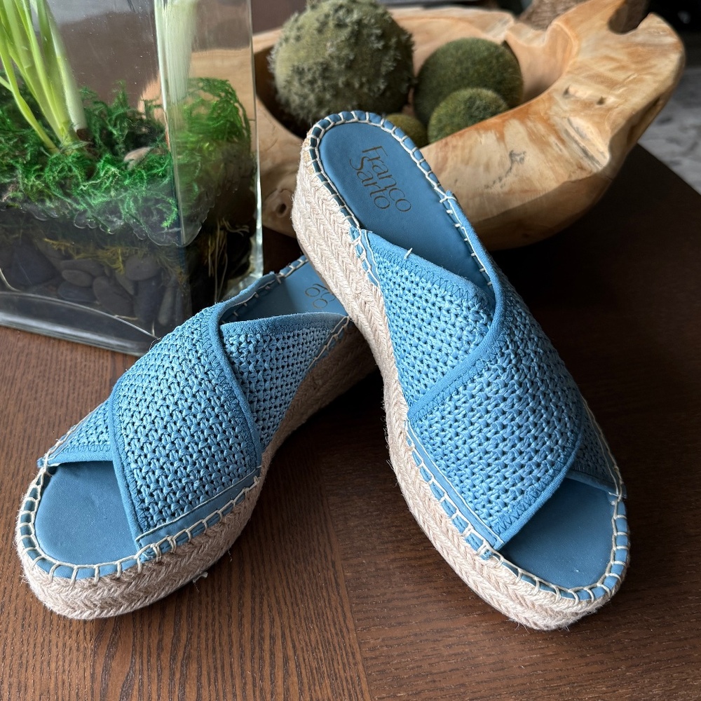 Franco Sarto Pamala Espadrille Platform Wedge Sandals
